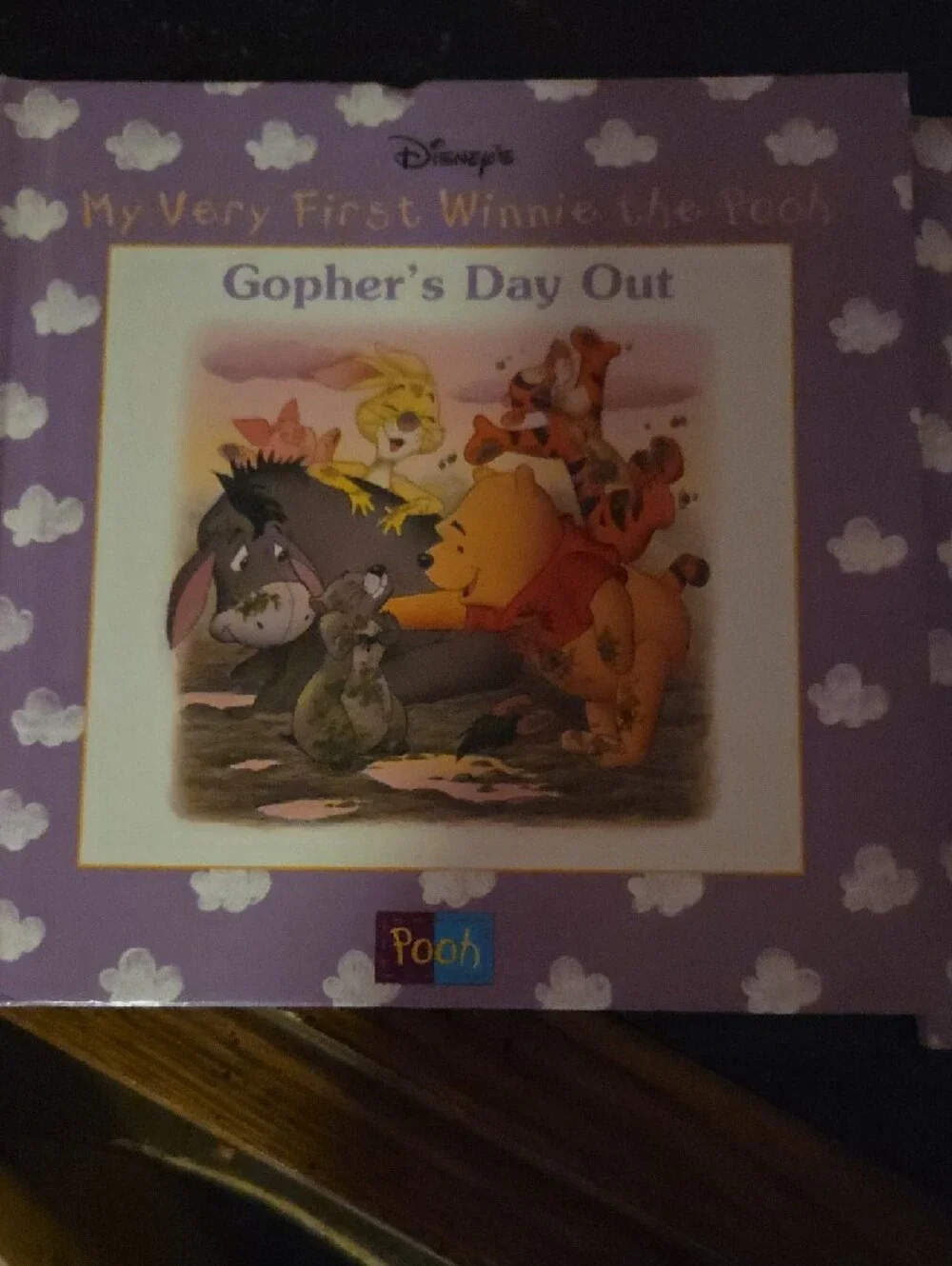 2 Disney Winnie the Pooh Mini Story Books - Lavender Covers